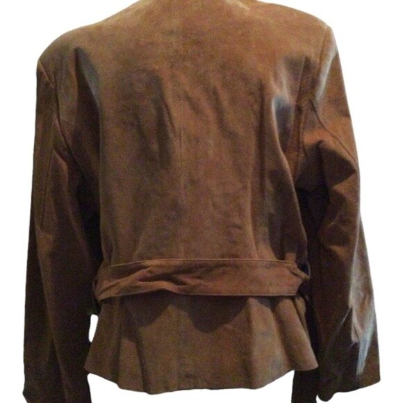 SOLD NWT Vintage Terry Lewis Luxuries Suede Jacket Coat Size Large - Picture 3 of 6